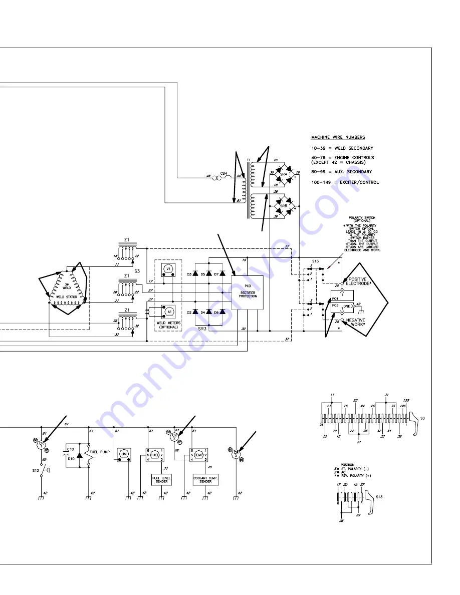 Red-D-Arc D502K 5+4 Technical Manual Download Page 45