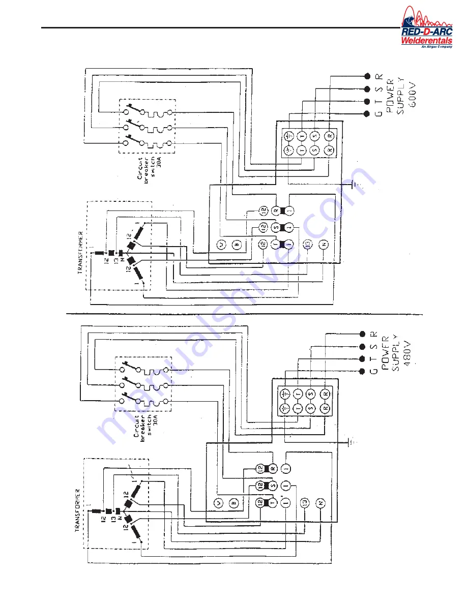 Red-D-Arc E300 3+2 Service Manual Download Page 11