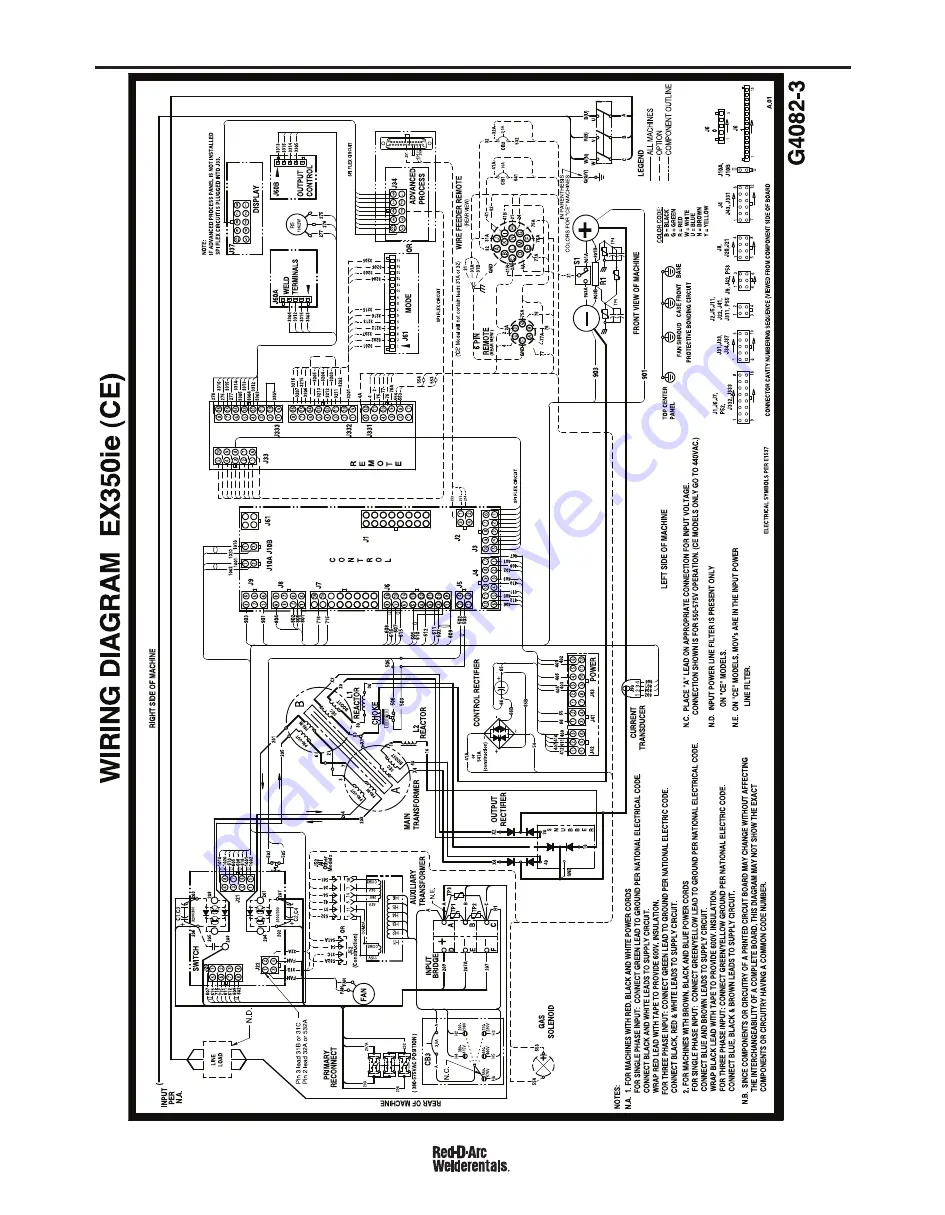 Red-D-Arc EX350ie Operator'S Manual Download Page 31