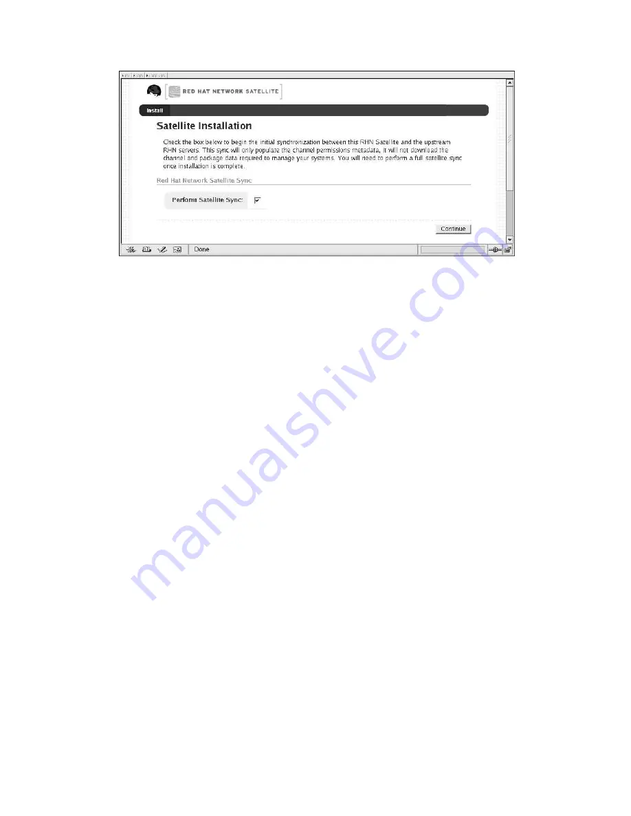 Red Hat NETWORK SATELLITE SERVER 3.7 Installation Manual Download Page 28