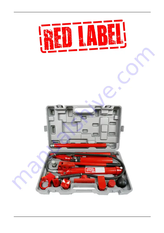 RED LABEL RLBRK10 Owner'S Manual Download Page 1