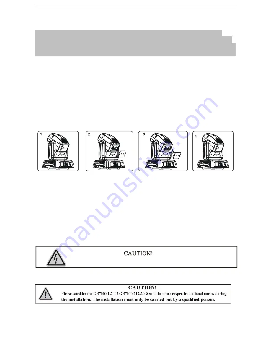 red lighting Classe BS 2 User Manual Download Page 7