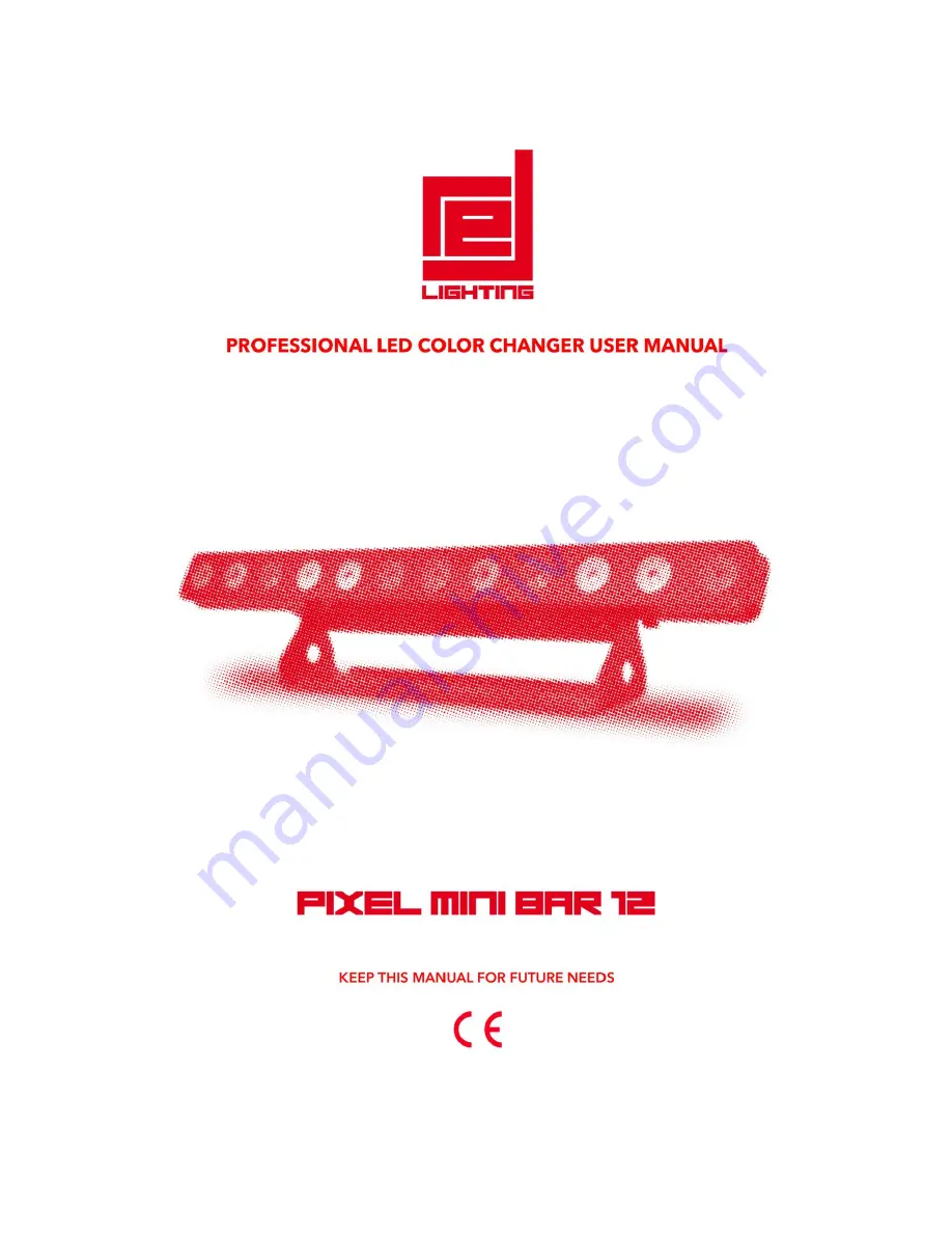 red lighting PIXEL MINI BAR 12 User Manual Download Page 1