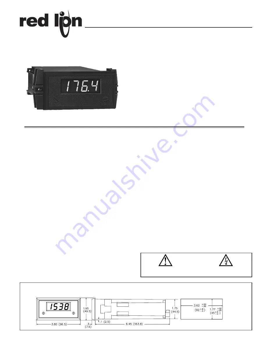 red lion APLCL Manual Download Page 1