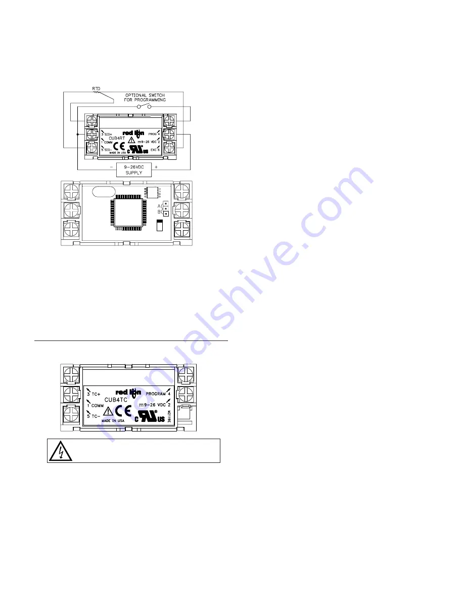 red lion CUB4RT Manual Download Page 3