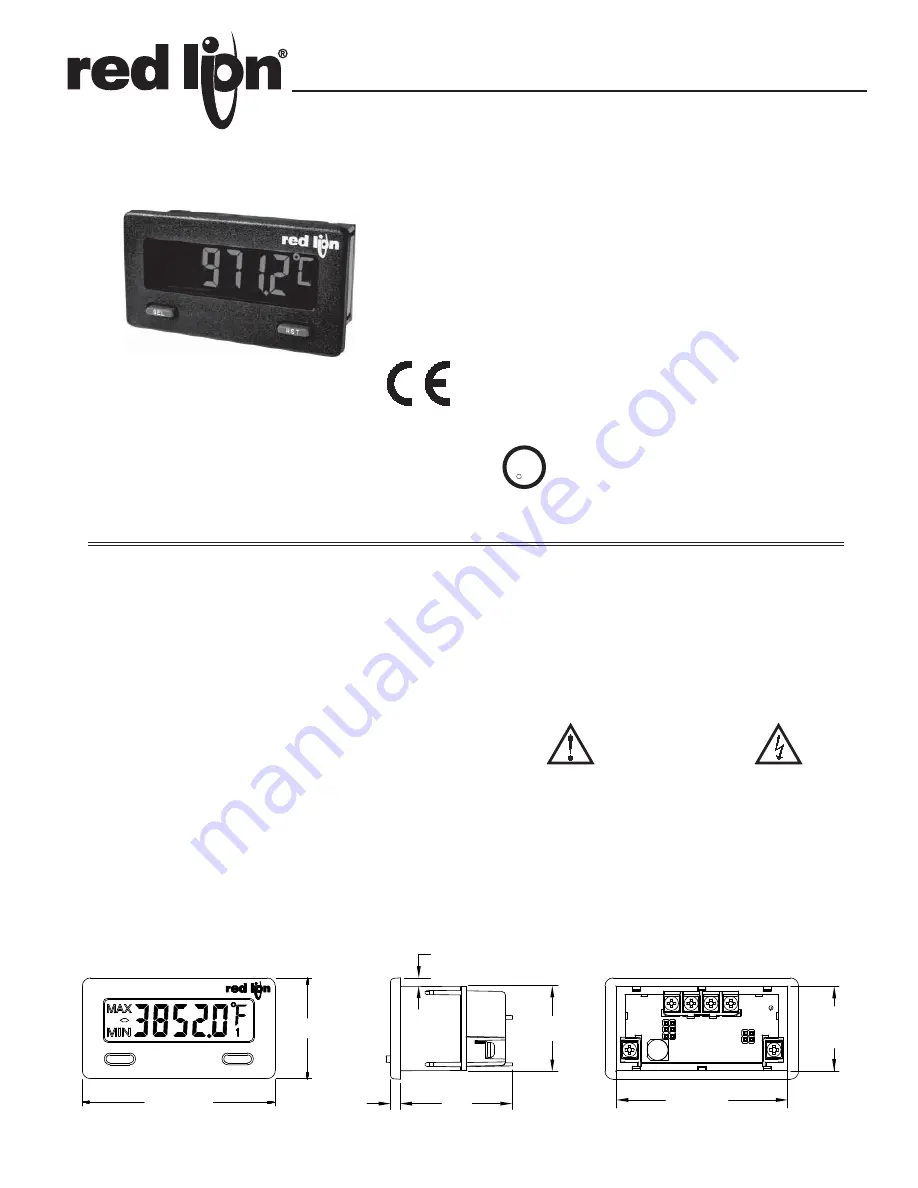 red lion CUB5RT Manual Download Page 1