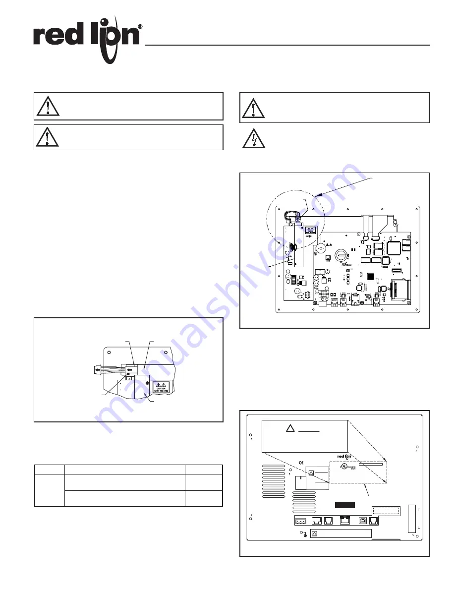 red lion G310C Replacement Procedure Download Page 1