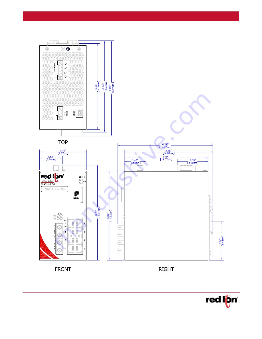 red lion NT24k-10FX2 Hardware Manual Download Page 24