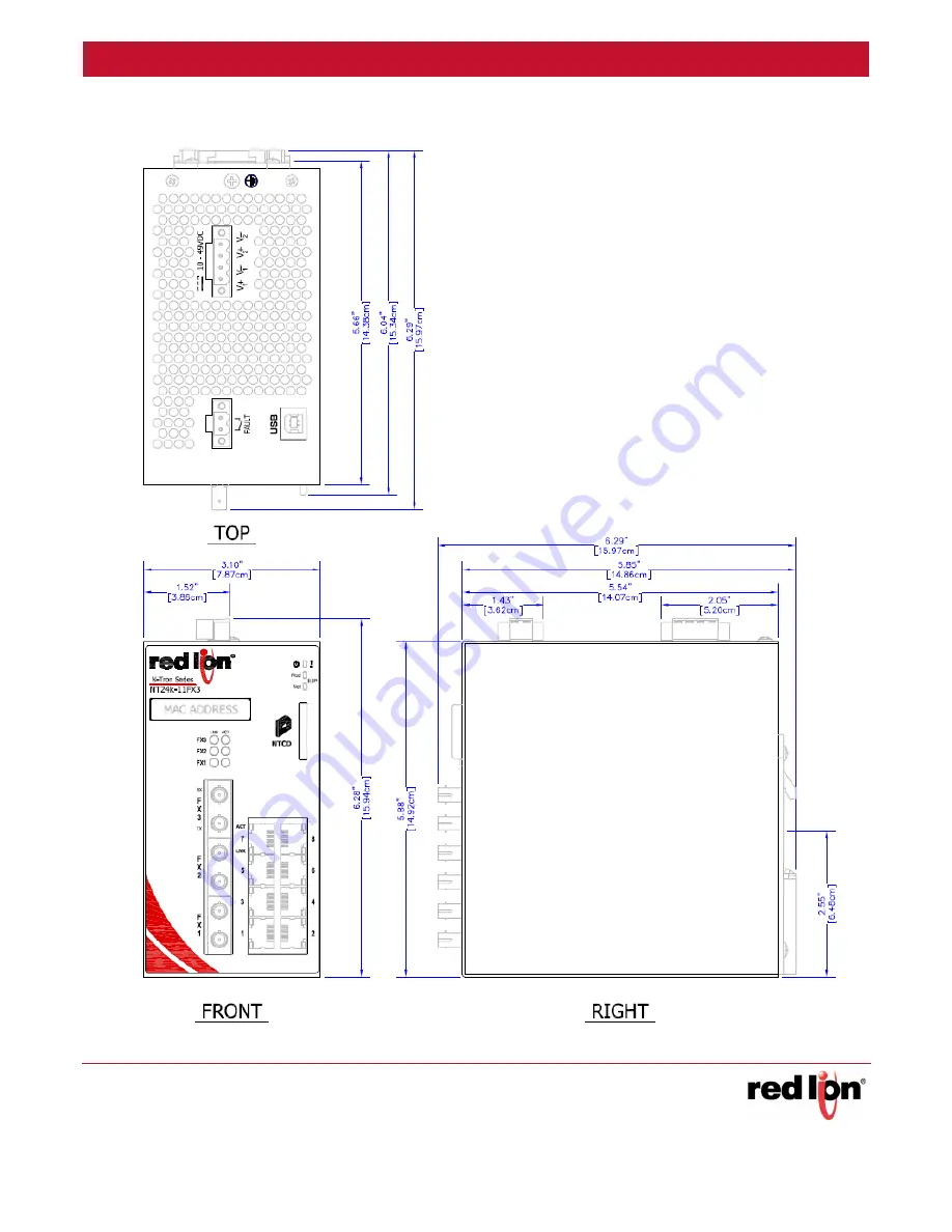 red lion NT24k-10FX2 Hardware Manual Download Page 30