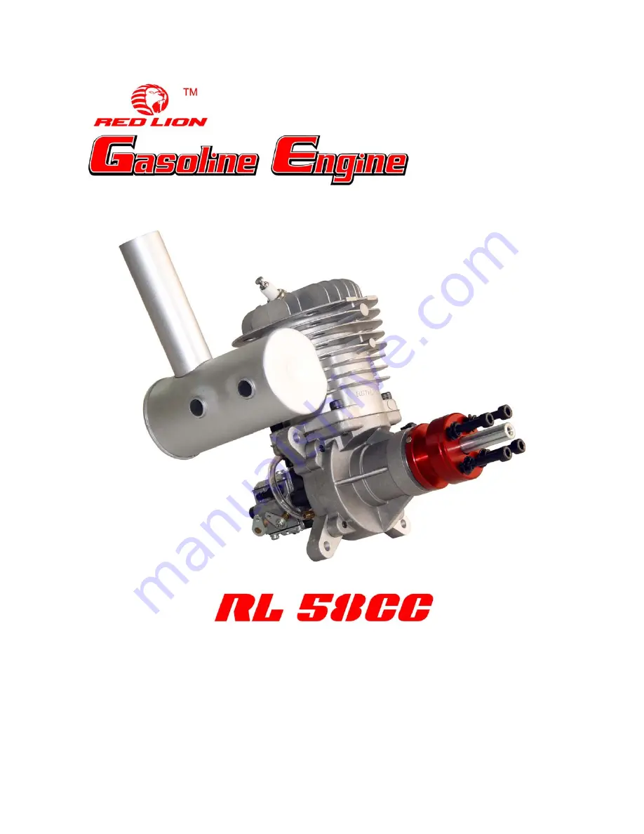 red lion RL 58CC User Instruction Manual Download Page 1