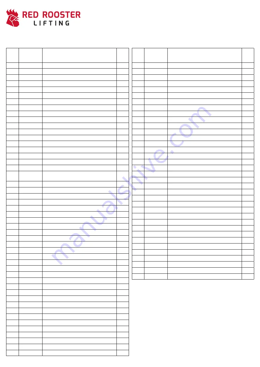 RED ROOSTER TMH-25T-CH User Manual Download Page 51