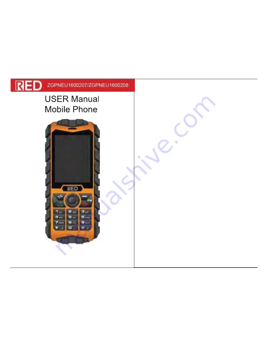 RED ZGPNEU1600207 User Manual Download Page 1