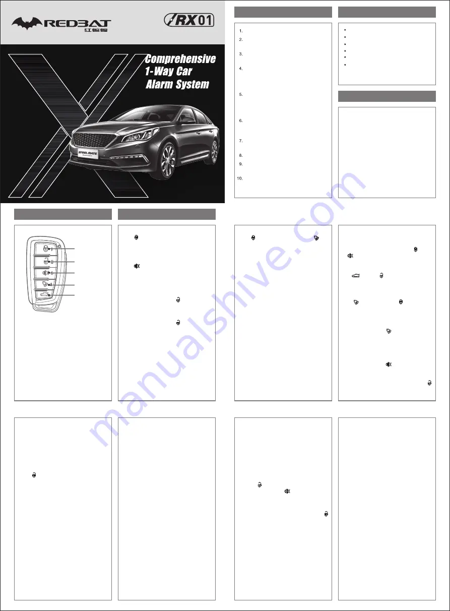 REDBAT RX01 Manual Download Page 1