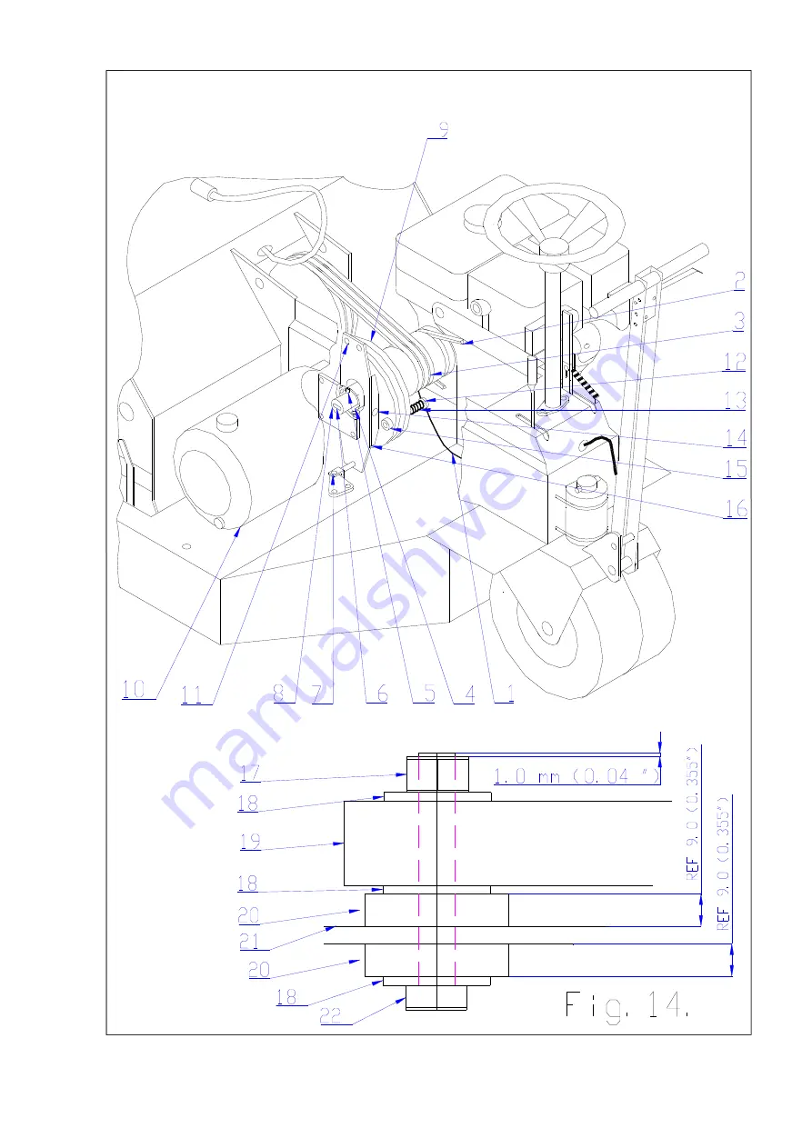 Redexim Verti-Drain 7007 Operator / Technical And Parts Manual Download Page 22