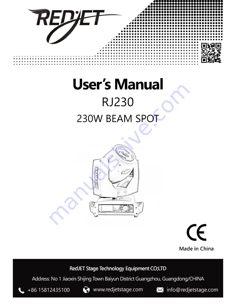 RedJET RJ230 User Manual Download Page 1