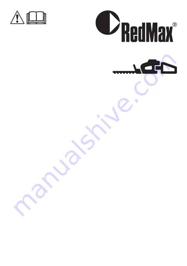 RedMax 967681901 Operator'S Manual Download Page 1