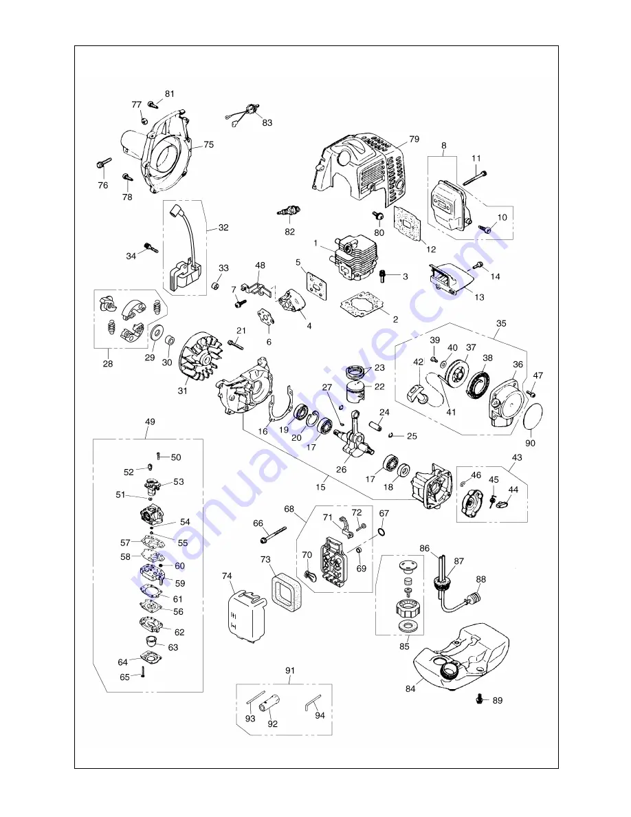 RedMax BC2200E Owner'S/Operator'S Manual Download Page 20