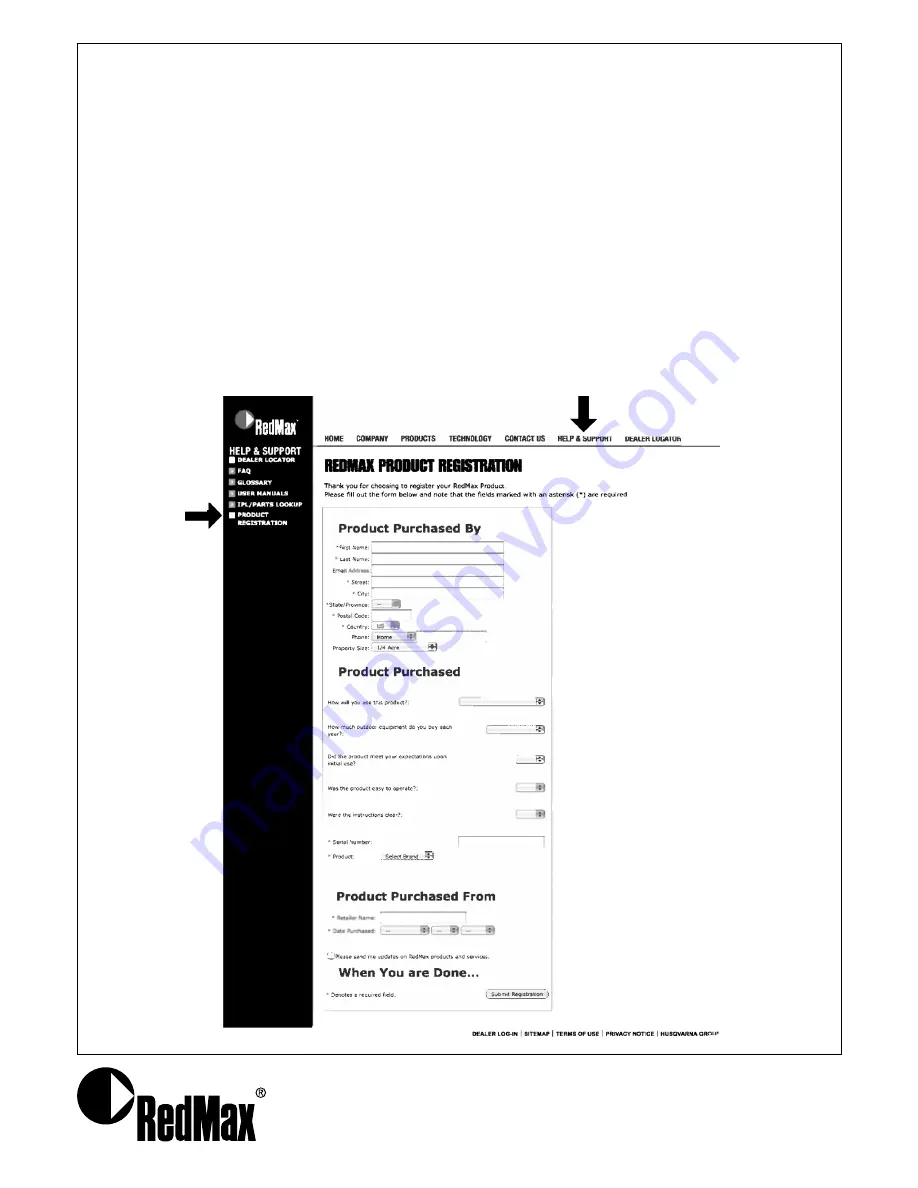 RedMax BCZ230S Owner'S/Operator'S Manual Download Page 66