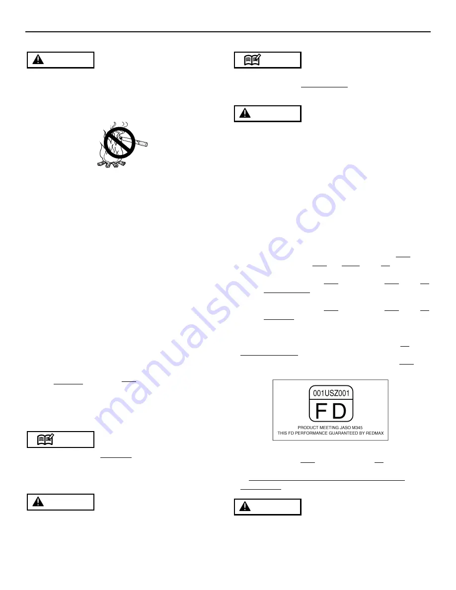 RedMax CHT2250 Owner'S/Operator'S Manual Download Page 8