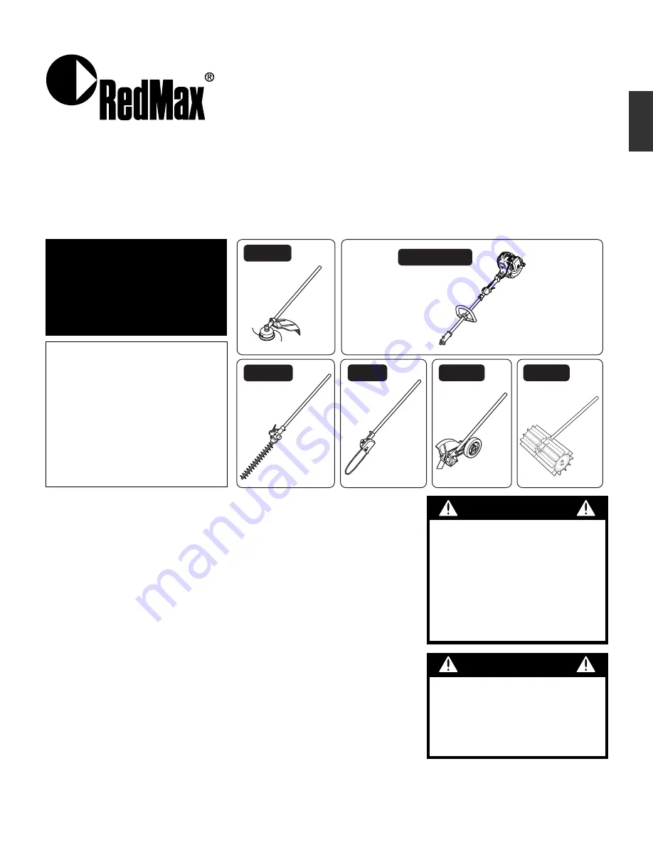 RedMax EXTREME EXZ2460S-PH Owner'S/Operator'S Manual Download Page 1