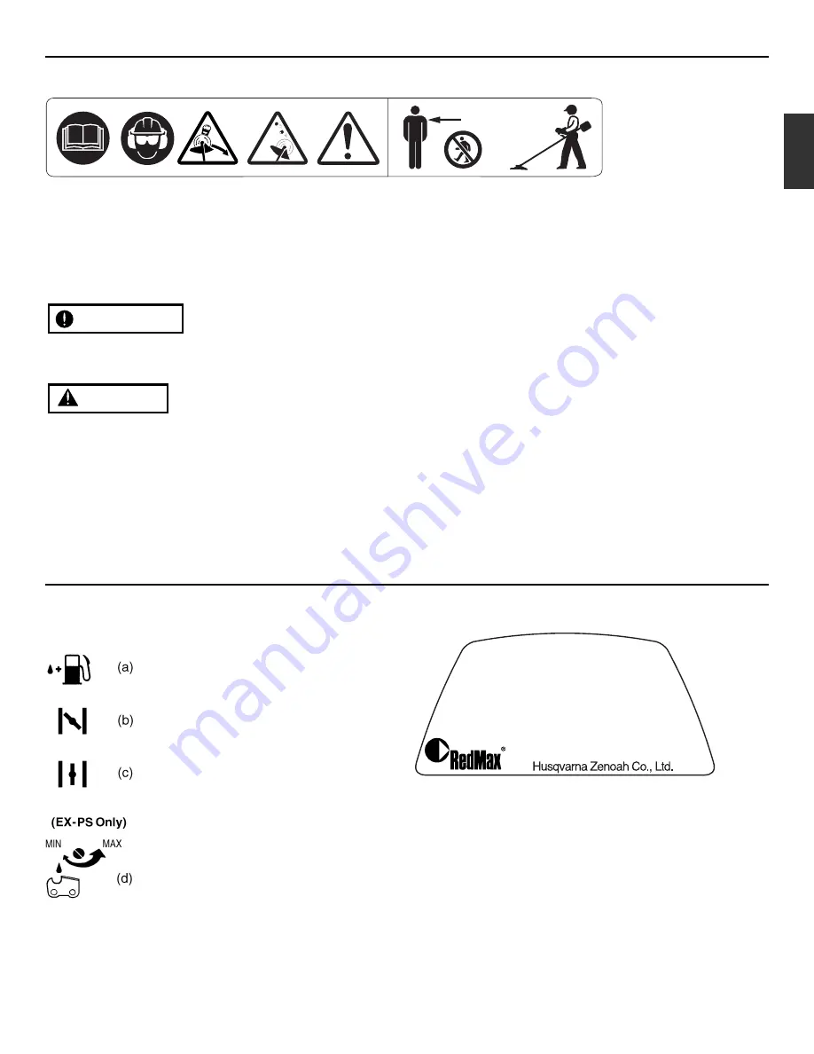 RedMax EXTREME EXZ2460S-PH Owner'S/Operator'S Manual Download Page 5