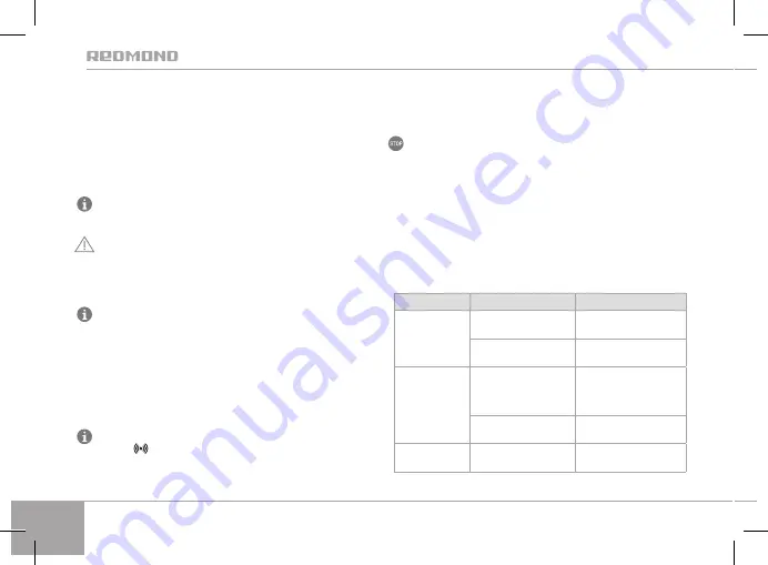 Redmond SkyBalance RS-740S User Manual Download Page 16