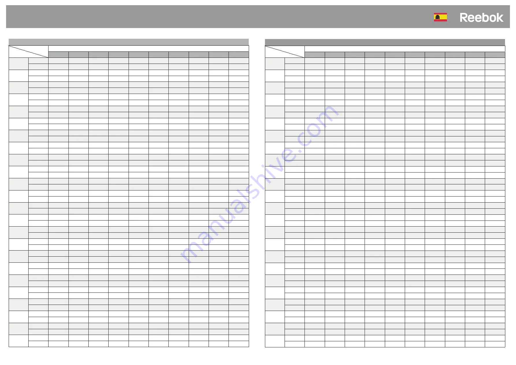 Reebok ZJET Series Console Manual Download Page 20