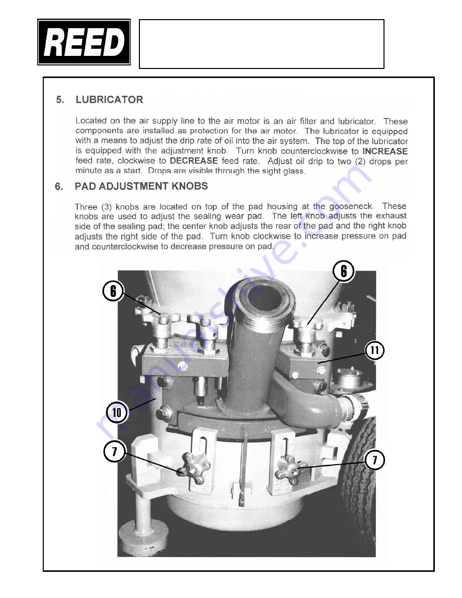 REED LOHE VI Series Operation, Maintenance And Parts Manual Download Page 21