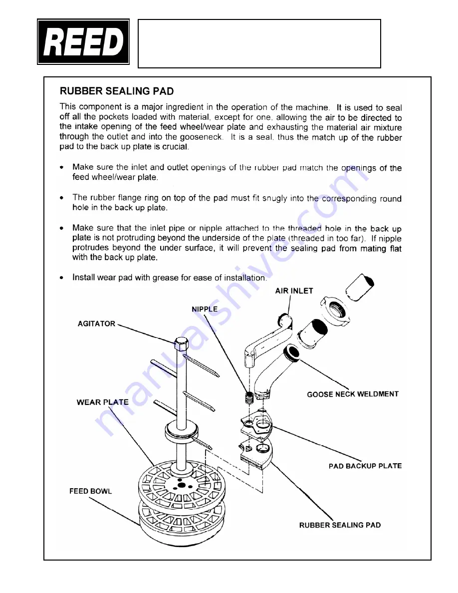 REED LOHE VI Series Operation, Maintenance And Parts Manual Download Page 44