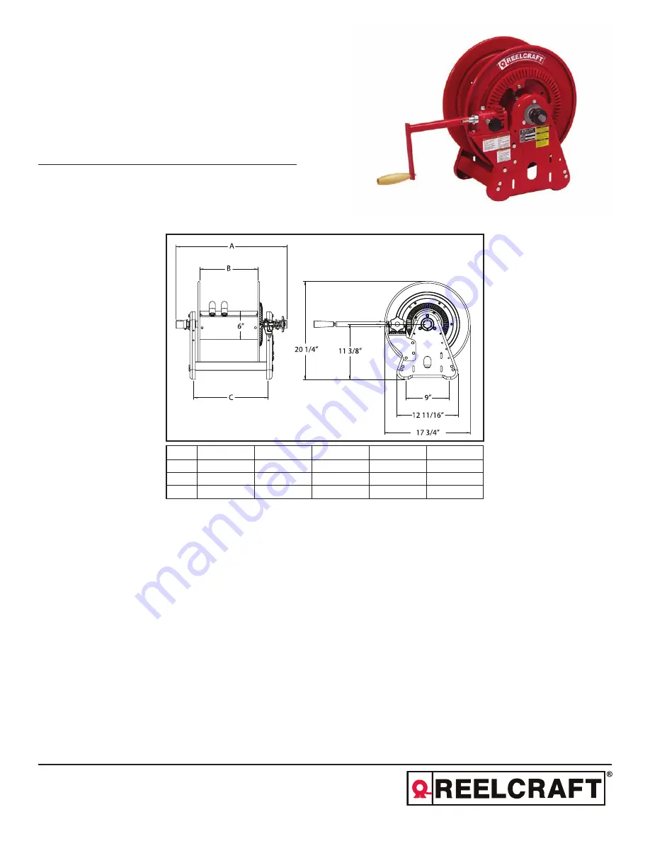 ReelCraft BA34000 M Series Operating Instructions Download Page 1