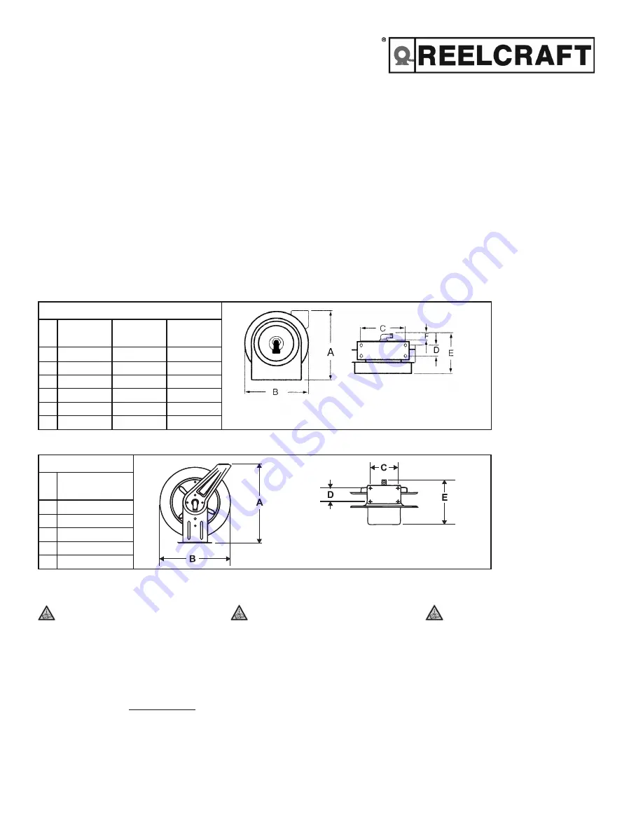 ReelCraft L4000 Series Operating Instructions Download Page 4