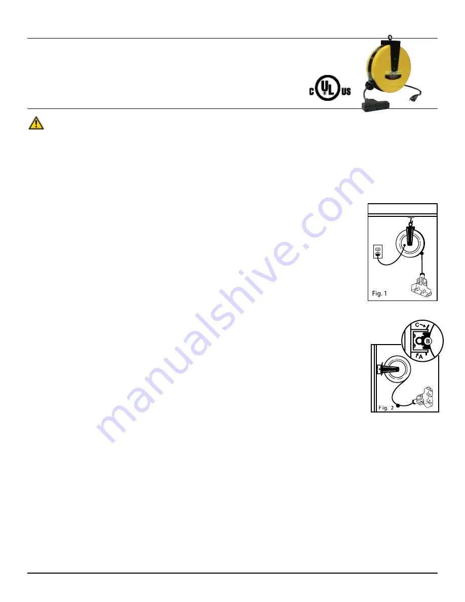 ReelCraft LD2030 163 9 Operating Instructions Download Page 2