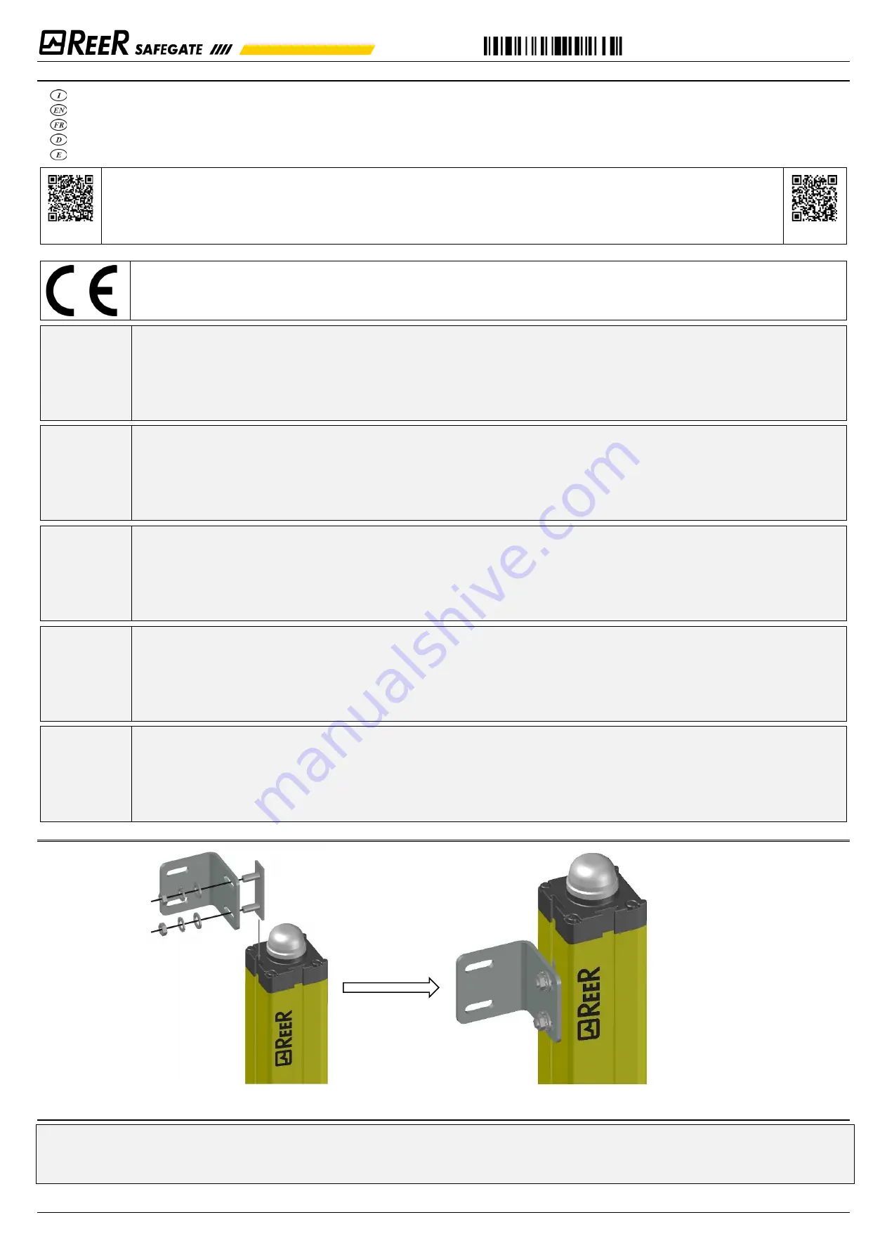 Reer SAFEGATE Скачать руководство пользователя страница 1