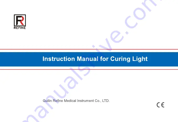 Refine MaxCure5 Instruction Manual Download Page 1