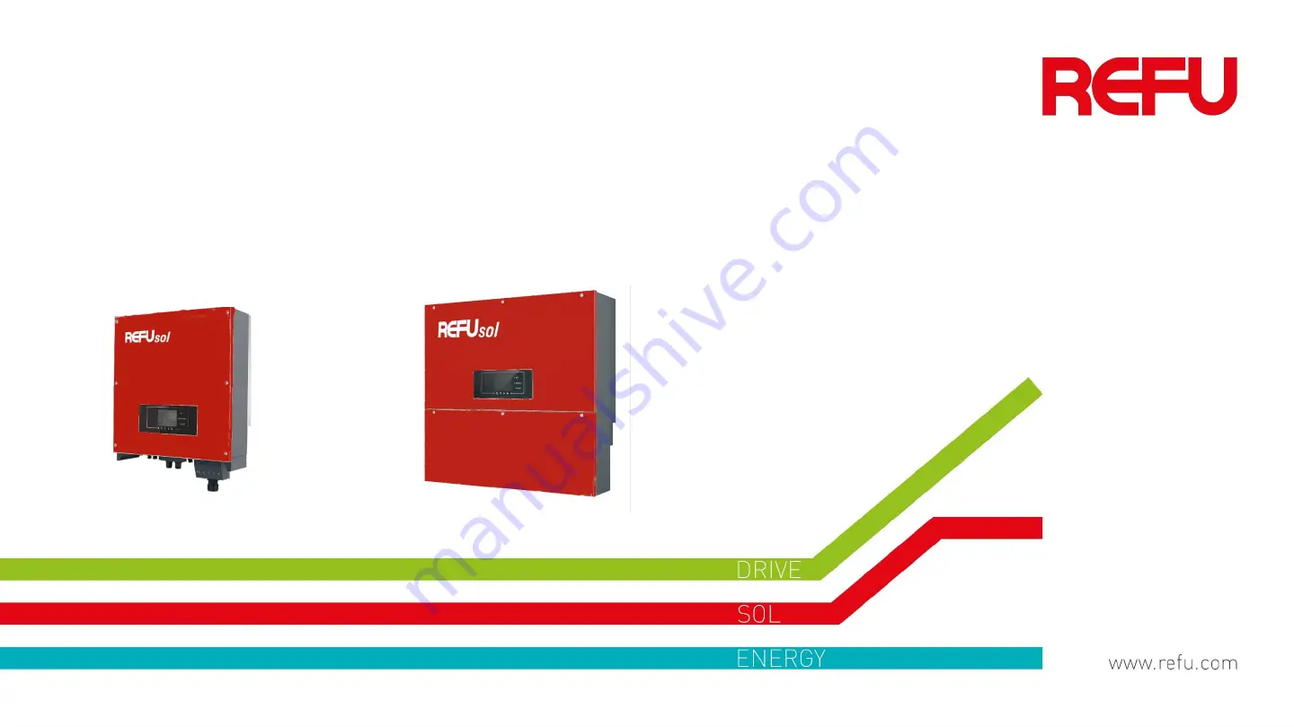 REFU REFUsol 20K-2T Instructions For Setting Up Download Page 1