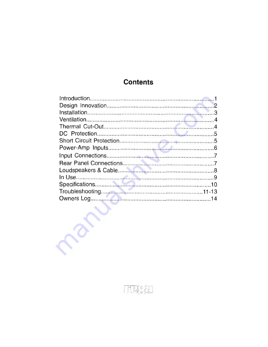 Rega Maia 3 Owner'S Manual Download Page 2