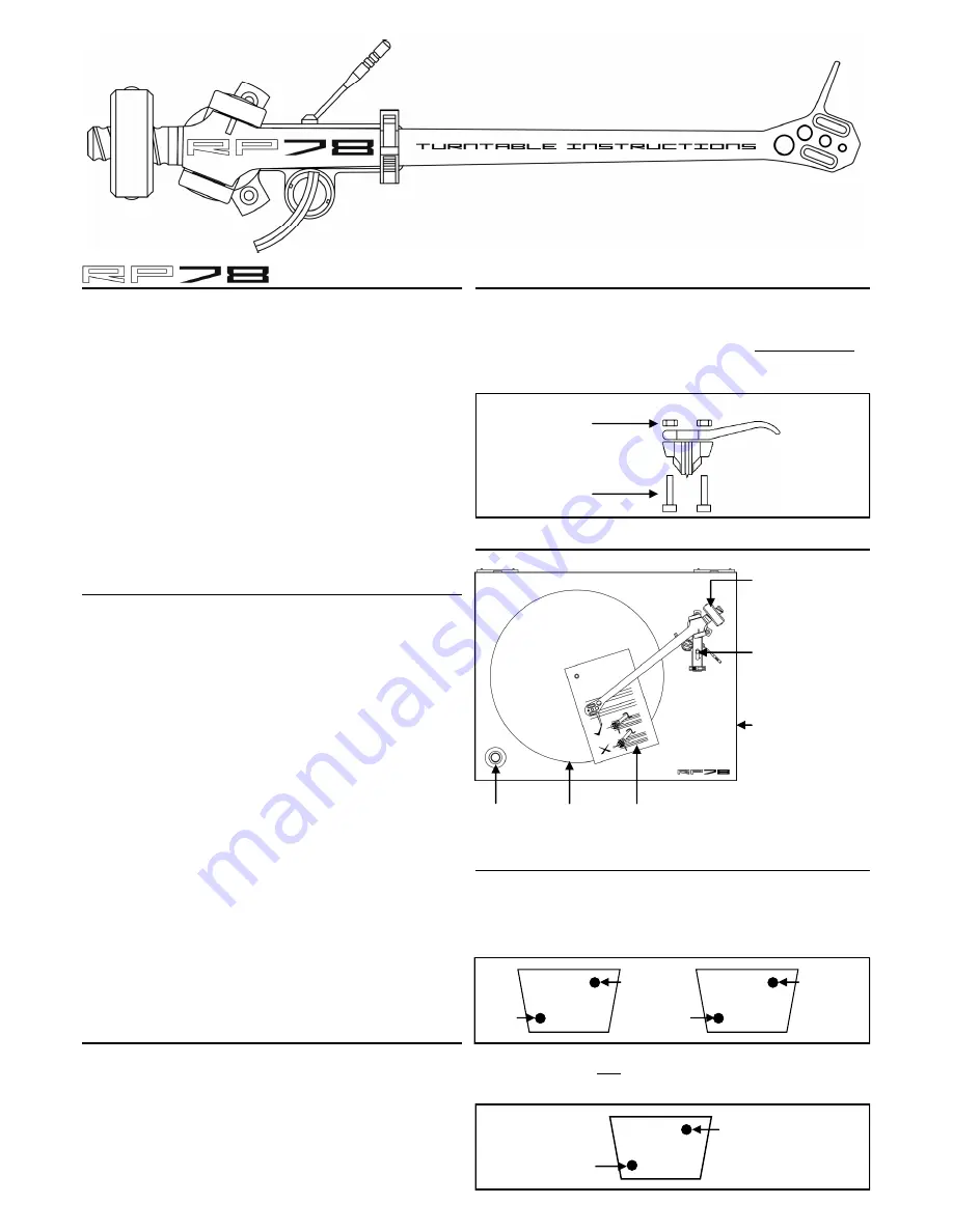 Rega Planar RP78 Instructions Download Page 1