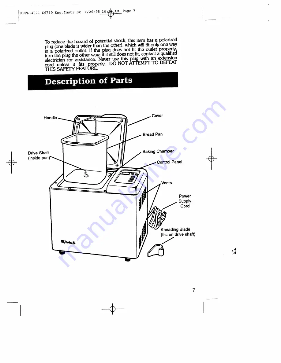 Regal K6730 Manual And Cookbook Download Page 6