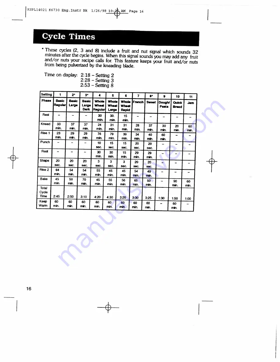 Regal K6730 Manual And Cookbook Download Page 15