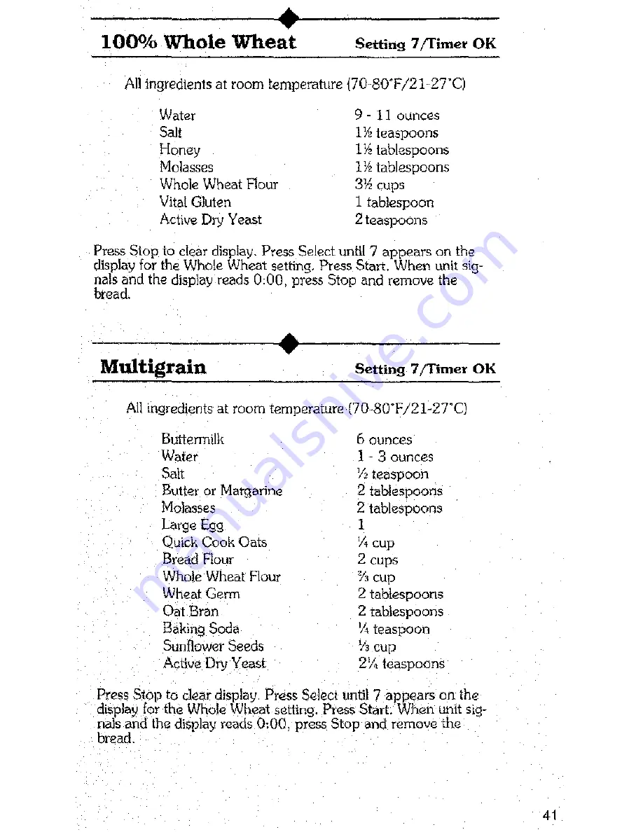 Regal K6742 Manual & Cookbook Download Page 41