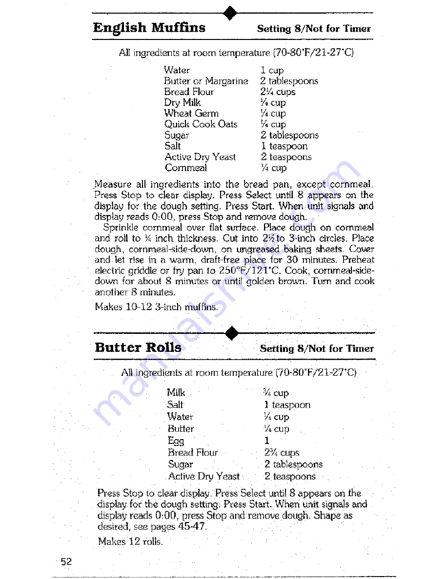 Regal K6742 Manual & Cookbook Download Page 52