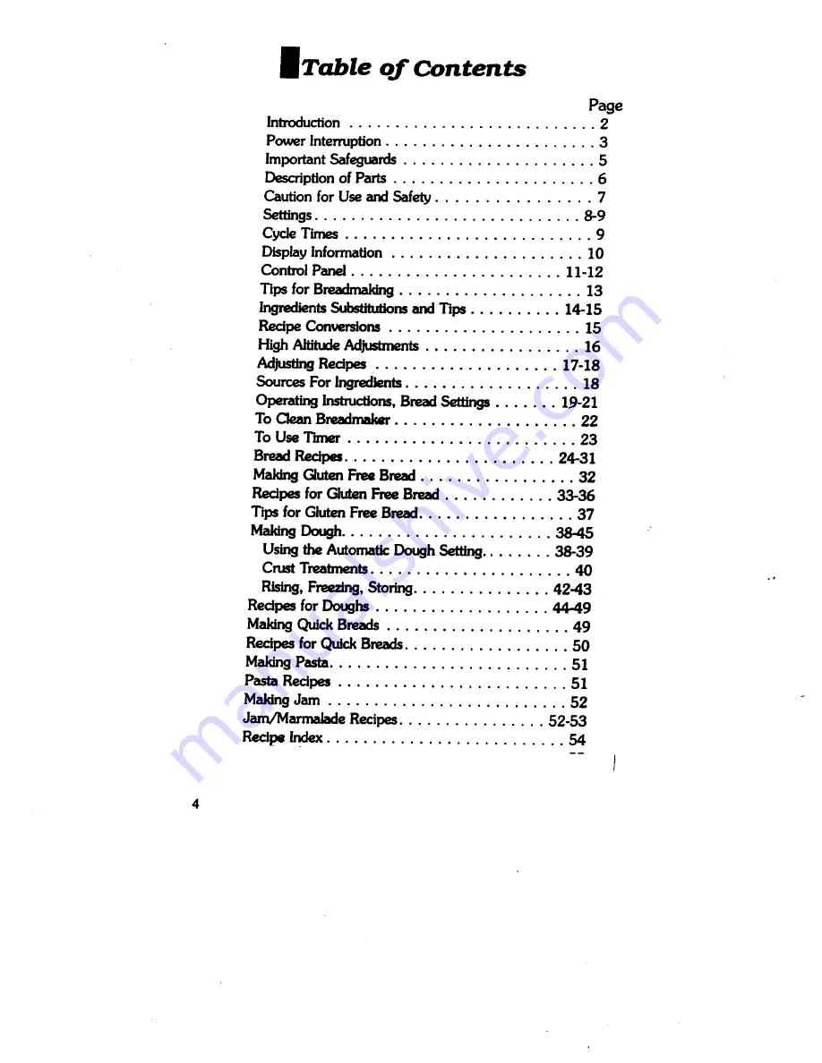 Regal K6760 Manual And Cookbook Download Page 4