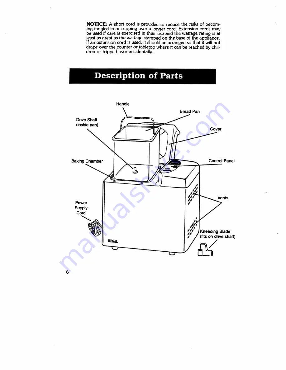 Regal K6760 Manual And Cookbook Download Page 6