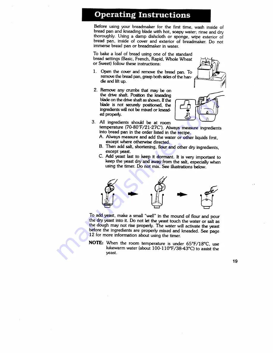 Regal K6760 Manual And Cookbook Download Page 19