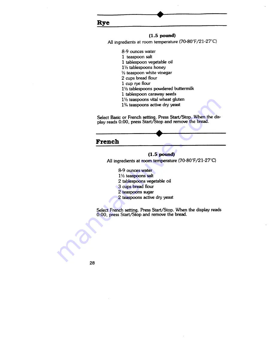 Regal K6760 Manual And Cookbook Download Page 28