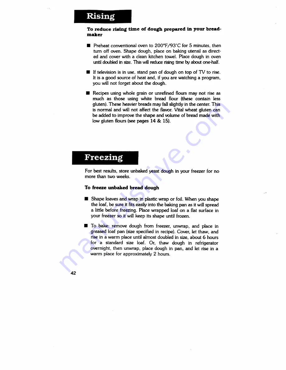 Regal K6760 Manual And Cookbook Download Page 42