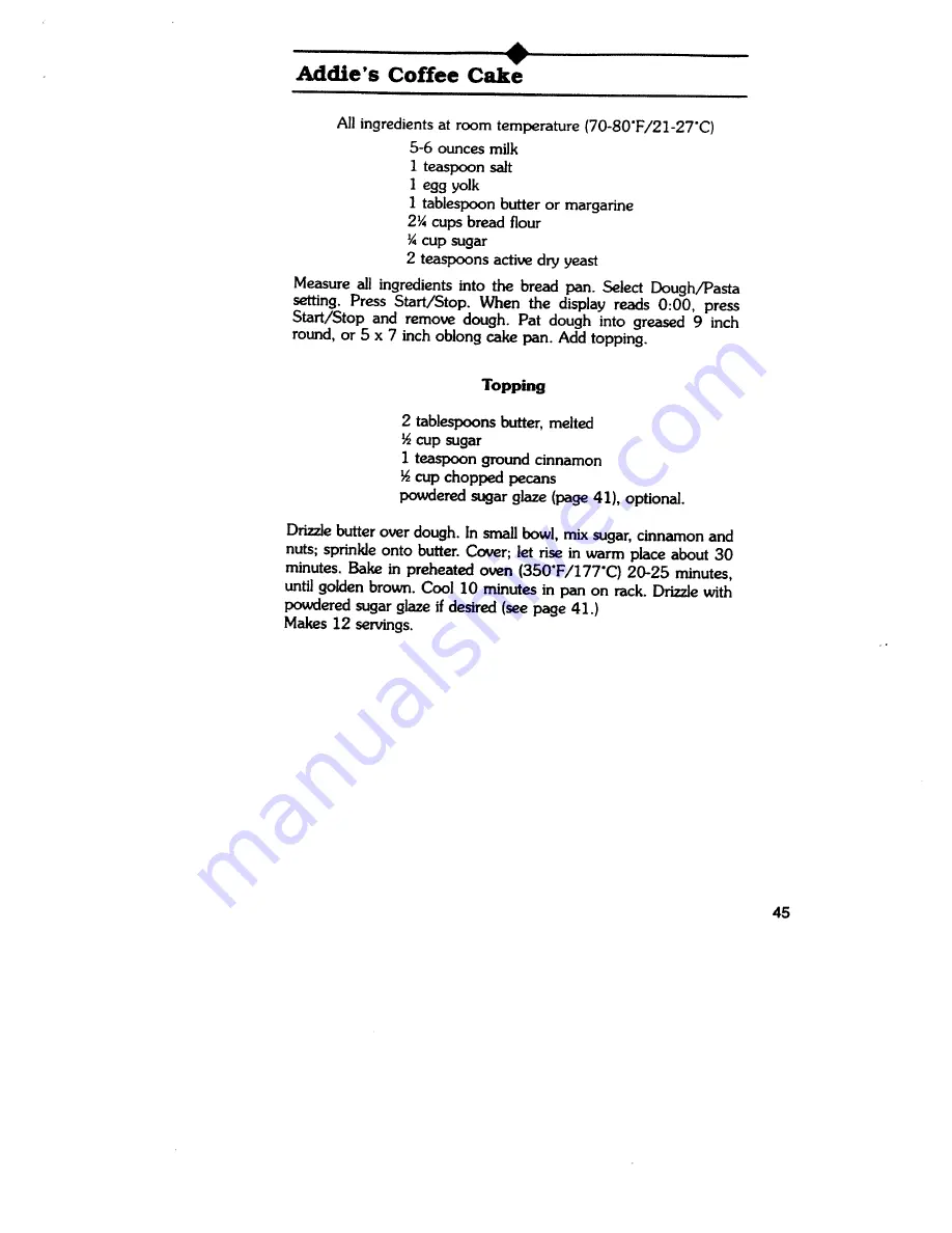 Regal K6760 Manual And Cookbook Download Page 45