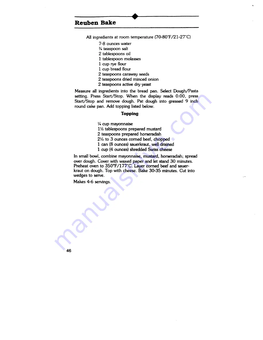 Regal K6760 Manual And Cookbook Download Page 46