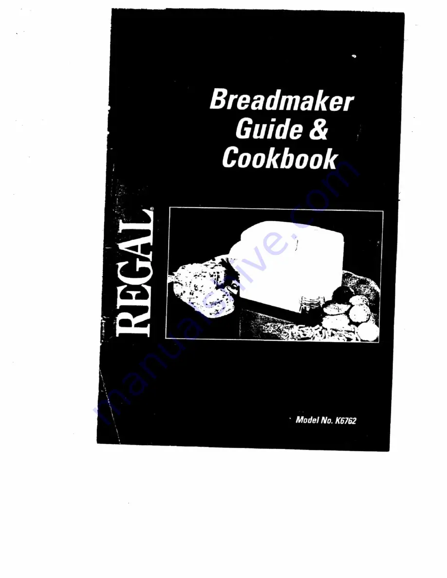 Regal K6762 Manual & Cookbook Download Page 1