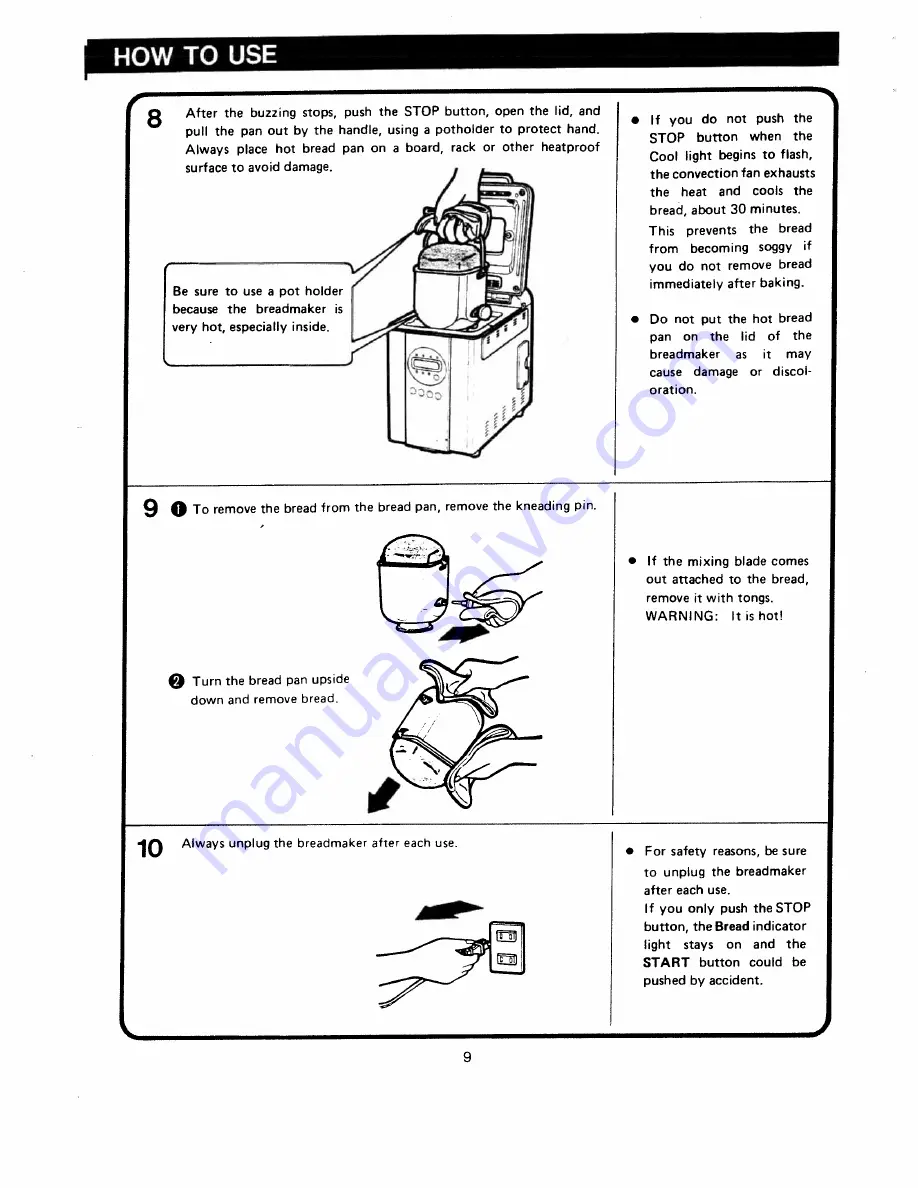 Regal k6770 Use And Care Manual Download Page 10